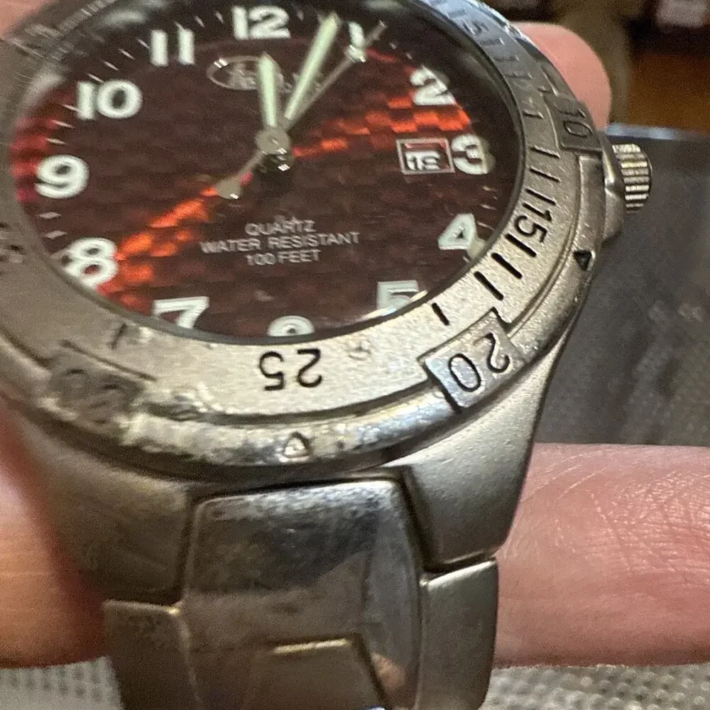 Vintage Bum Equipment Men’s Watch Red Dial New Battery
